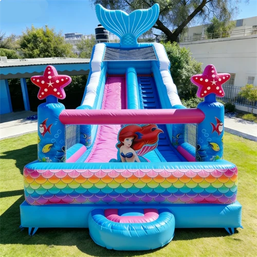 Mermaid Inflatable Bounce House With Slide factory