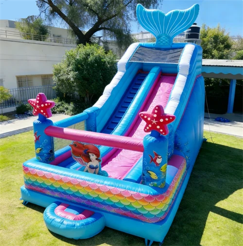 Mermaid Inflatable Bounce House With Slide suppliers